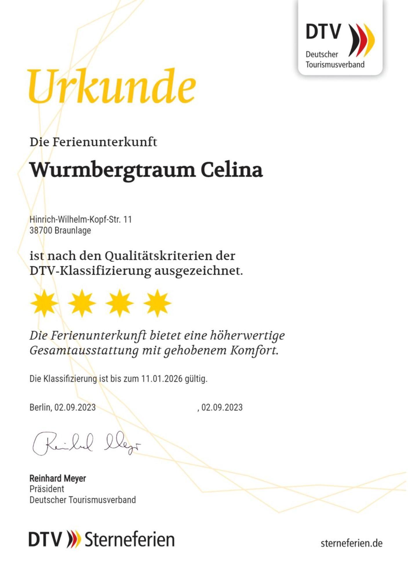 Wurmbergtraum Celina In 4 Sterne Zertifiziert Vom Dtv Inklusive Waeschepakete