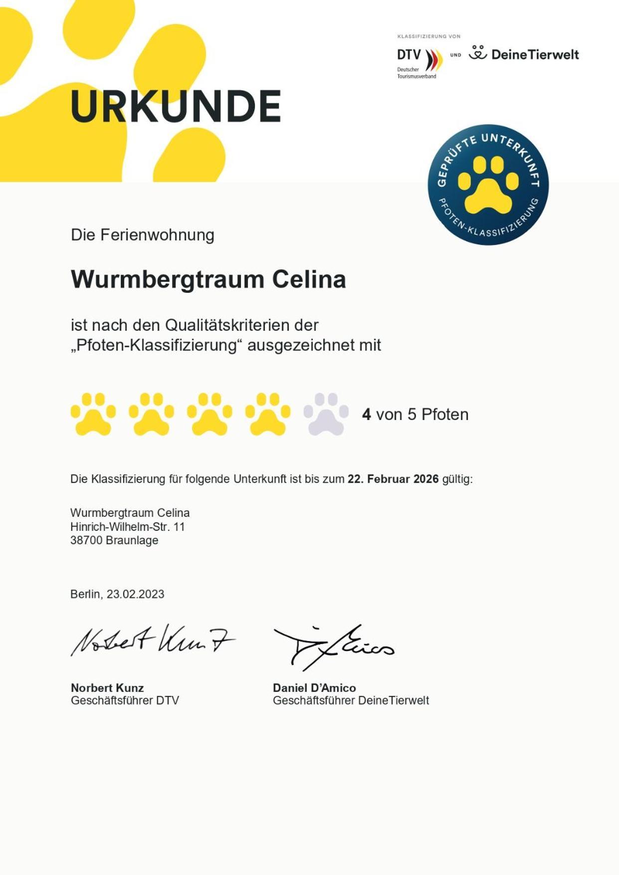 Wurmbergtraum Celina In 4 Sterne Zertifiziert Vom Dtv Inklusive Waeschepakete * Braunlage